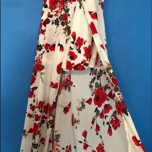 Floral print summer dress